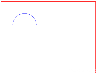 结束弧度设为3π时，逆时针(true)旋转的绘制效果
