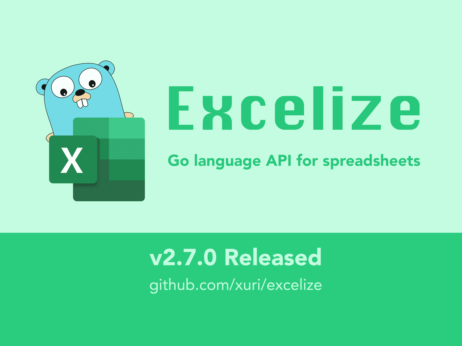 Excelize 2.7.0 发布, 2023 年首个更新